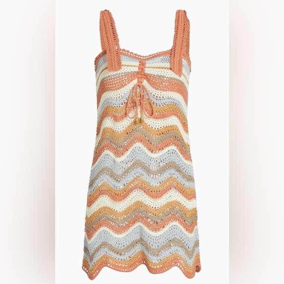 Zimmermann Devi Crochet Wave Minidress size US 6 - Picture 1 of 6